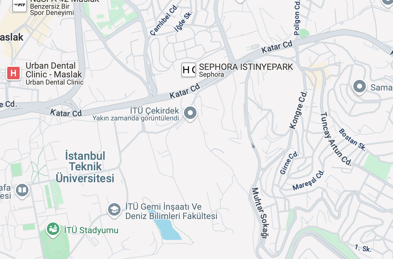 İTÜ Çekirdek Konumu Haritası